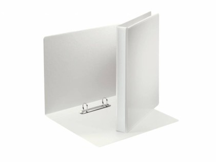 Esselte Cartella Gamma Basic 40 mm - Meccanismo a 2 anelli misti - Capacità 380 fogli A4 - Certificato FSC - Colore bianco