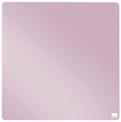 Nobo Mini Lavagna Magnetica per Piastrelle 360x360mm - Senza Cornice - Cuscinetti Adesivi e Magneti - Design Creativo e Colorato - Rosa