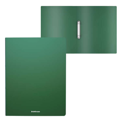Raccoglitore ad anelli Erichkrause Matt Classic - 2 anelli da 24 mm - Formato A4 - Verde