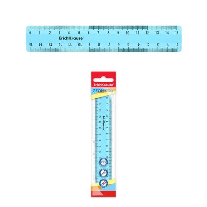 Righello Erichkrause - 15 cm - Blu