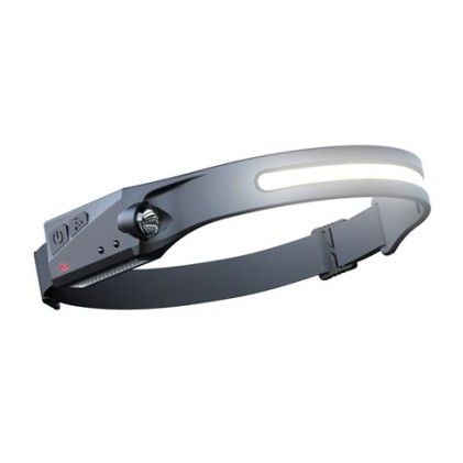 Elbat USB Ricaricabile LED - 350Lm - 6500K - Interruttore On/Off - Pulsante Sensore Manuale - Batteria al Litio 1200Mah - Cavo di Ricarica Tipo C Incluso - IP44 - 4 Modalit&agrave; - Autonomia Fino a 8 Ore - Colore Nero