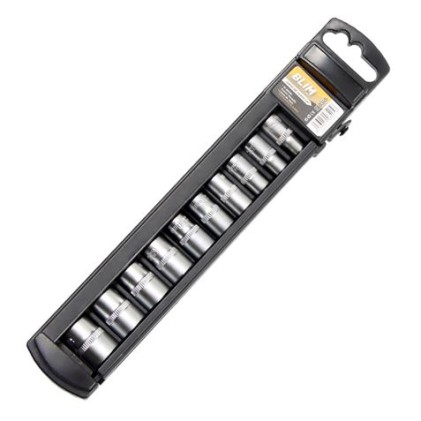 Set chiavi a bussola Blim - Misure: 5, 6, 7, 8, 9, 10, 11, 12, 13, 14mm - Misura 1/4" - Versatile e Resistente - Colore Nero