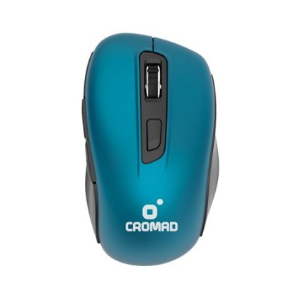 Mouse Wireless Cromad - Portata Fino a 10 Metri - Include Ricevitore Mini USB - Massima Durata della Batteria, Fino a 12 Mesi - 3 Pulsanti Accessibili - Design Comodo - Massima Precisione - Soft Touch - Disponibile in Vari Colori
