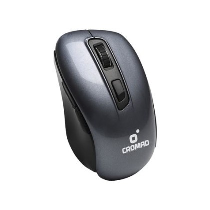 Mouse wireless Cromad - Portata fino a 10 metri - Include ricevitore mini USB - Massima durata della batteria, fino a 12 mesi - 3 pulsanti accessibili - 1 batteria AA (non inclusa) - Design confortevole - Massima precisione - Morbido al tatto