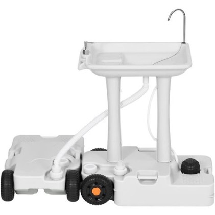 Carrello da Campeggio Portatile Muvip - Materiale Polietilene di Alta Qualit&agrave; - Capacit&agrave; di 30 Litri - Compatibile con Wc e Lavandini Muvip - Dimensioni 718X419X127mm - Peso 4Kg - Colore Nero