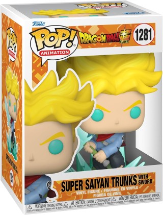 Funko Pop Animazione Dragon Ball Super Saiyan Trunks con spada - Figura in vinile - Altezza 9,5 cm circa.