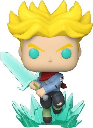 Funko Pop Animazione Dragon Ball Super Saiyan Trunks con spada - Figura in vinile - Altezza 9,5 cm circa.