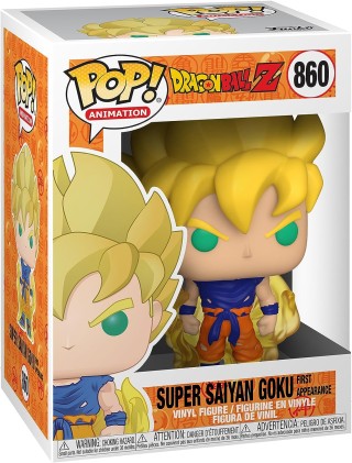 Funko Pop Animazione Dragon Ball Z Super Saiyan Goku Prima apparizione - Figura in vinile - Altezza 9 cm circa.