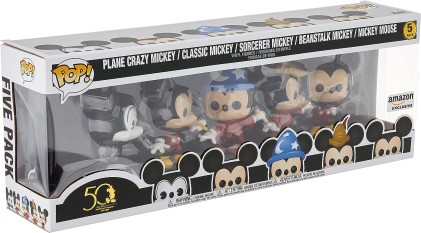 Funko Pop Disney Files Premium Pack 5 personaggi classici di Topolino - Figure in vinile - Altezza 9,5 cm circa.