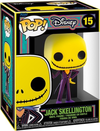 Funko Pop Disney Nightmare Before Christmas Jack Blacklight - Figura in vinile - Altezza 9,5 cm circa.