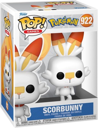 Funko Pop Pokemon Scorbunny - Figura in vinile - Altezza 9,5 cm circa.