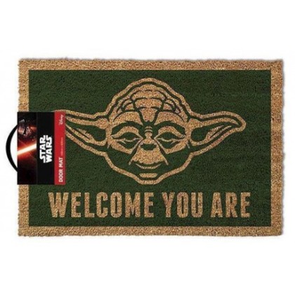 Zerbino Pyramid Disney-Star Wars Star Wars Yoda - Realizzato in fibra di cocco con base in PVC - Dimensioni 60x40 cm