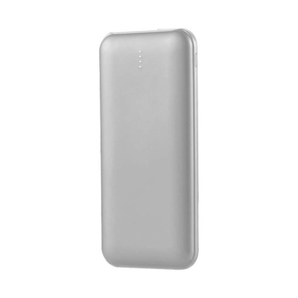 V-TAC Power Bank 10.000 mAh Dual USB e Tipo C Colore Silver