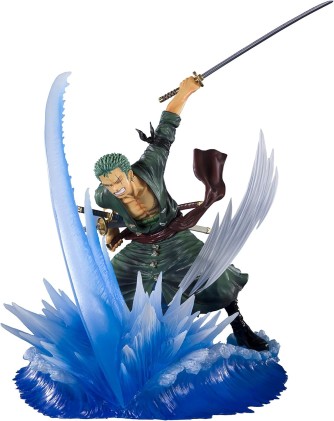 Tamashii Nations Figuarts Zero One Piece Roronoa Zoro in posa "Yakkodori" - Figura da collezione - Altezza 15,5 cm circa. - Realizzato in PVC