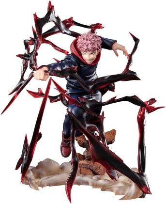 Tamashii Nations Figuarts Zero Jujutsu Kaisen Yuji Itadori Black Flash Attack Mode - Figura da collezione - Altezza 19 cm circa.