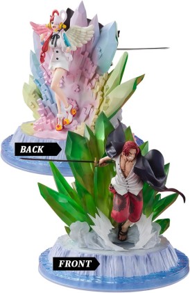 Tamashii Nations Figuarts Zero Extra Battle One Piece Shanks e Uta - Figura da collezione - Altezza 24 cm circa.