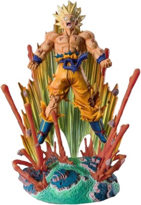 Tamashii Nations Figuarts Zero Extra Battle Dragon Ball Z Super Saiyan Goku - Figura da collezione - Altezza 27 cm circa. - Realizzato in PVC