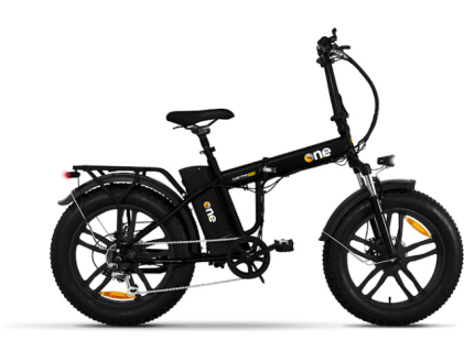 The One Nitro Plus Bici Elettrica Velocita Max 25 Km/H, Ruote 20, Motore 250W, Matt Black
