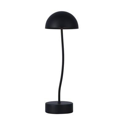 V-TAC Lampada LED da Tavolo 3W Colore Nero ricaricabile con USB C Touch Dimmerabile 3000K