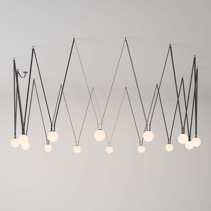 V-TAC Binario in Tessuto 10m per Montaggio Faretti Colore Grigio Scuro