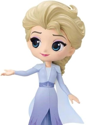 Banpresto Disney Characters Q Posket Frozen 2 Vol. 2 Elsa - Figura da collezione - Altezza 14 cm circa. - Realizzato in PVC e ABS