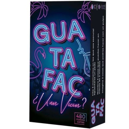 Guatafac Alcuni vizi? Gioco di Carte - Domande e Risposte Tematiche/Abstract - Da 3 a 12 Giocatori - Dai 16 Anni - Durata 15min. ca.