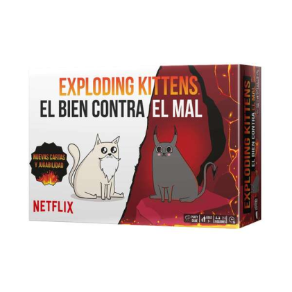Exploding Kittens: Gioco di carte Bene contro Male - Tema Animali/Umorismo - Da 2 a 5 giocatori - Et&agrave; 7+ - Durata circa 15 minuti