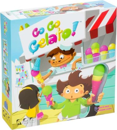 Gioco da tavolo Go Go Gelato - Tema di abilit&agrave; - Da 2 a 4 giocatori - Dai 6 anni in su - Durata 15 min. ca.