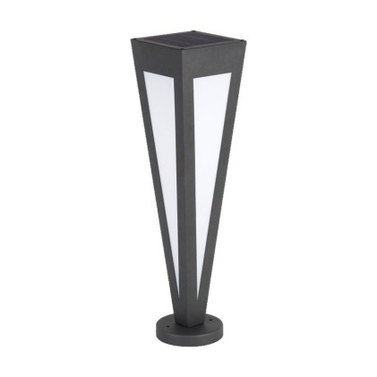 V-TAC Piantana Solare LED da Giardino 2W 635cm con Telecomando Colore Nero 3000K IP65