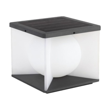 V-TAC Lampada LED da Giardino a Cubo con Pannello solare e Telecomando 8W 305*305*305mm 3000K IP65