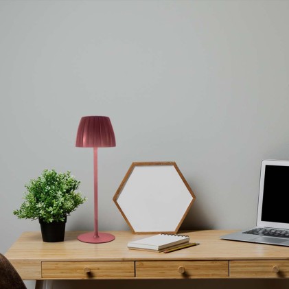 V-TAC Lampada LED da Tavolo 2.7W 105*340mm Colore Marrone ricaricabile con USB C Touch Dimmerabile 3in1