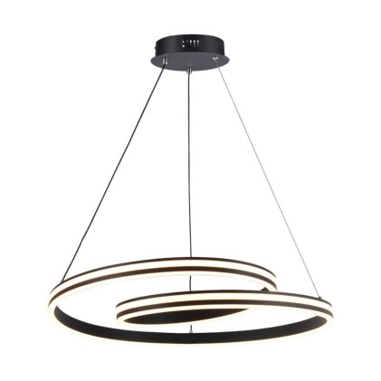 V-TAC Lampadario LED a Sospensione 40W dal Design Moderno in Metallo Colore Nero H1160x600mm CCT 3in1