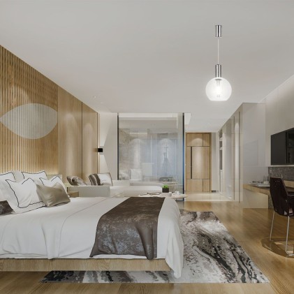 V-TAC Lampadario LED a Sospensione 5W Sfera in Vetro Trasparente 3000K