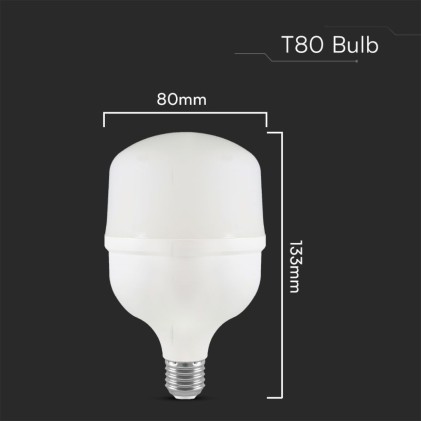 V-TAC Lampadina LED E27 20W T80 6500K