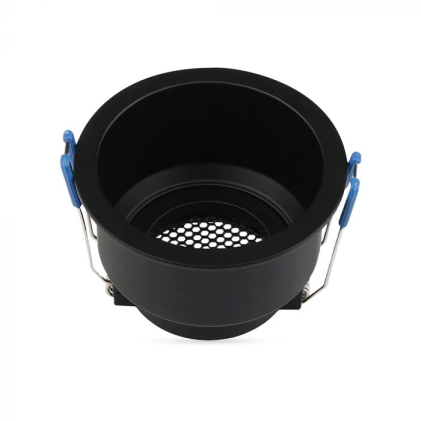 Gu10 Fitting Round Aluminum Body Deep Anti Glare Black Body With Hoyne Comb