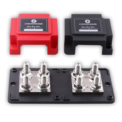 Busbar Per Collegamento In Parallelo Di Batterie Di Accumulo Bassa Tensione 4X Terminali M10 48V 400A