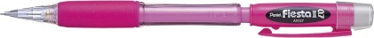 Pentel Fiesta II Portamine HB 0,7 mm con gomma - Include 2 ricariche - Impugnatura in gomma - Design ergonomico - Colore rosa