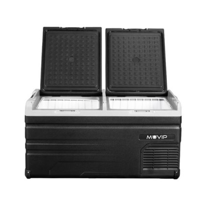 Frigorifero Portatile con Compressore Muvip LG 107 Litri Doppia Zona - Doppia Porta - Compressore Silenzioso - Colore Nero