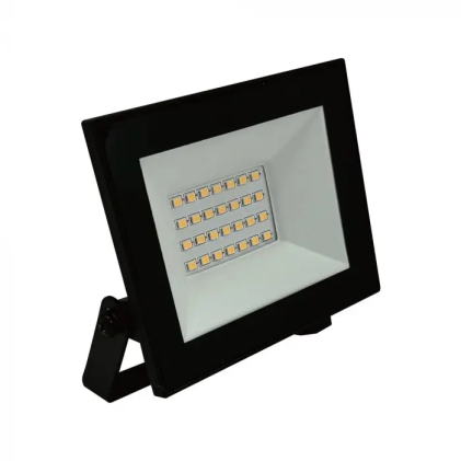 V-TAC Faro LED SMD 20W Slim E-Series con Driver Integrato Nero 6500K IP65