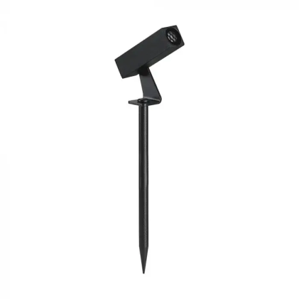 2W Led Spike Light Aluminum 3000K Black Body Ip65 Sq