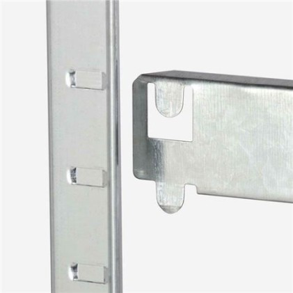 Scaffale Zincato Blim - 180x90x40x90cm - 5 Ripiani Regolabili - Portata 175kg per ripiano - Spessore Acciaio 0,62mm - Ripiani in Legno MDF Spessore 4mm - Montaggio Facile - Colore Grigio