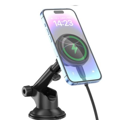 Caricabatterie wireless magnetico XO - Ricarica QI fino a 15 W - Rilevamento oggetti metallici - Colore nero