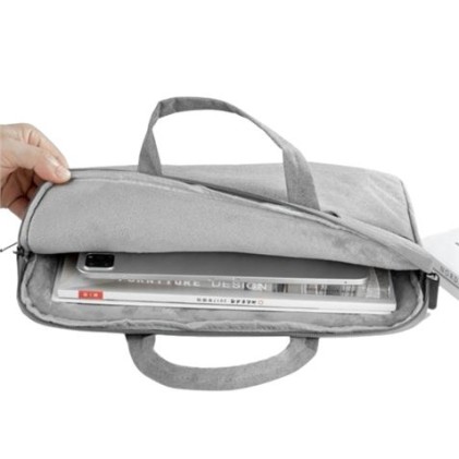 XO Cartella Porta Laptop - Fino a 13" - Resistente a Schizzi, Usura e Graffi - Design Moderno - Colore Grigio