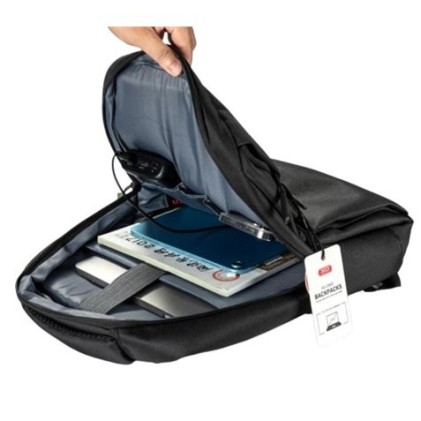 Zaino per Laptop XO - fino a 15.6" - Impermeabile e Resistente - Ricarica USB Veloce - Design ergonomico - Colore Nero