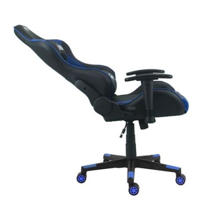 Sedia da gaming Cromad Premium - Base da 350 mm - Pistone a gas Classe 2 - Altezza regolabile - Ruote in nylon da 60 mm - Colore nero