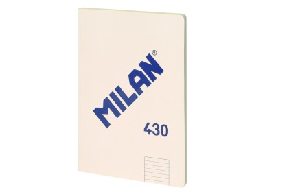 Quaderno Milan Formato A4 A Righe 7mm - 48 Fogli da 95 gr/mq - Microperforato - Copertina Morbida - Colore Beige