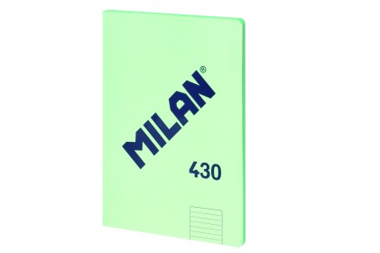 Quaderno Milan formato A4 A Righe 7mm - 48 Fogli da 95 gr/mq - Microperforato - Copertina Morbida - Colore Verde