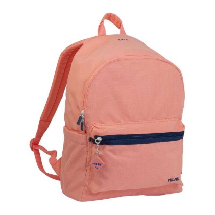 Zaino Urban Serie Milan 1918 22L - Tasca Frontale + 2 Tasche Laterali - Manici Regolabili e Imbottiti - Dimensioni 41x30x18cm - Colore Rosa
