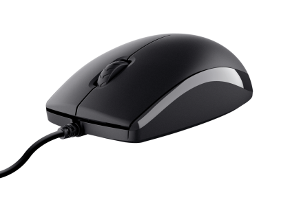 Kit mouse e tastiera Trust Tato, cavo 1.8 metri, nero
