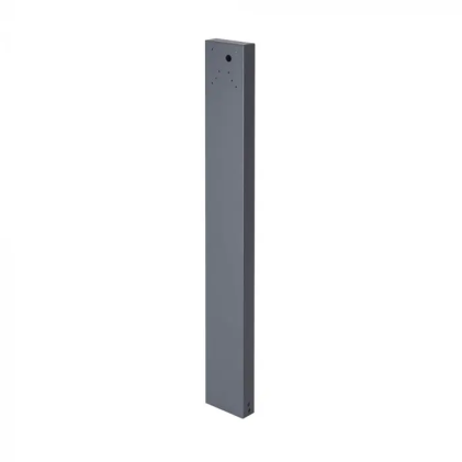 80Cm Pole For Solar Outdoor Bollard 100*35*800Mm - Dark Grey Ral 7016 Body
